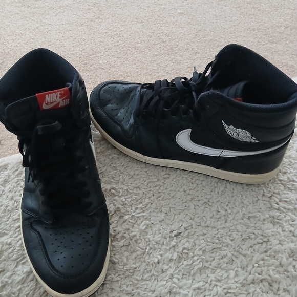 Nike Jordan Shoes Black Retro 1 High OG "Yin Yang" Size 11.   FL - Picture 10 of 10
